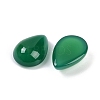 Natural Green Onyx Agate(Dyed & Heated) Cabochons G-H094-01A-04A-2
