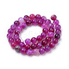 Natural Striped Agate/Banded Agate Beads Strands G-S259-04G-6mm-2