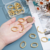 20Pcs Brass Twister Clasps KK-UN0005-31-4