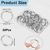 Zinc Alloy Spring Gate Rings FIND-SP0001-08C-2