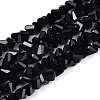 Opaque Glass Beads Strands GLAA-N019-4mm-01-1
