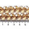 Electroplate Transparent Glass Beads Strands EGLA-A035-T10mm-A17-4