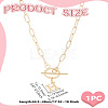 304 Stainless Steel Letter Pendant Necklaces NJEW-LP0001-52H-G-2