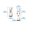 Alloy Snap Lock Clasps LS-PALLOY-TAC0009-24P-10