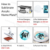 8Pcs Acrylic Heat Transfer Big Pendants FIND-SP0003-10A-5