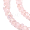 Baking Electroplate Glass Beads Strands DGLA-A039-J4mm-B14-3