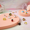 Kissitty 24Pcs 24 Style Bear & Heart & Word & Sun & Gift Box Enamel Pins JEWB-KS0001-10-7