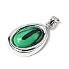 Synthetic Malachite Pendants KK-L267-01P-02-2