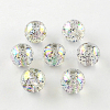 Round AB Color Transparent Acrylic Beads TACR-D005-14mm-06-1