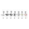316L Surgical Stainless Steel White Enamel Tongue Rings WGBFDF9-06-2