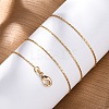 Long-Lasting Plated Brass Boston Link Chain Necklaces X-NJEW-K112-08G-NF-4