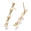 Brass Stud Earring Findings X-KK-N230-08G-NF-2