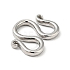 Non-Tarnish 304 Stainless Steel Clasps LS-STAS-C056-14P-2