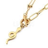 Snake Brass Pendant Necklaces NJEW-JN03009-02-3