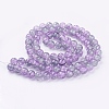 Spray Painted Crackle Glass Beads Strands CCG-Q002-10mm-02-2