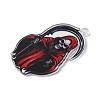 Halloween Theme Opaque Acrylic Pendants OACR-M019-01B-2