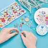  400Pcs Flower with Letter Acrylic Beads DIY-NB0005-91-3