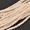 Faceted Rondelle Glass Beads Strands X-GLAA-I033-3mm-04-1