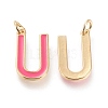 Brass Enamel Pendants KK-R139-01U-2