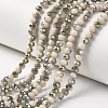 Electroplate Opaque Glass Beads Strands EGLA-A034-P6mm-S17-1
