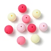 Rubberized Style Opaque Acrylic Beads LS-MACR-CJC0009-02E-8