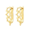 Brass Hoop Earring Findings KK-CBA5558-03G-1