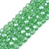 Electroplate Transparent Glass Beads Strands LS-EGLA-A035-T3mm-A21-1