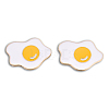 Fried Eggs Shape Enamel Pin JEWB-N007-211-2
