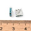 Brass Rhinestone Spacer Beads X-RSB072-13S-2