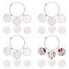 4Pcs 304 Stainless Steel and Brass Bracelets Making BJEW-PH01793-1