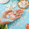  100Pcs 3 Styles Capiz Shell Pendants SHEL-TA0001-07-6