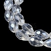 Transparent Electroplate Glass Beads Strands EGLA-N013-T10mm-B01-3