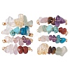 Natural Gemstone Chips Finger Rings RJEW-JR00800-2