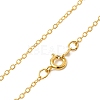 Brass Cable Chain Necklaces SW028-G-2