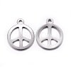 Tarnish Resistant 201 Stainless Steel Pendants STAS-O110-05P-2