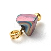 Electroplate Glass Charms PALLOY-JF00821-02-6