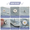 Alloy Button Pins for Jeans PURS-PW0009-01O-2