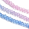 Transparent Painted Glass Beads Strands DGLA-A034-T1mm-A08-4