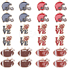 24Pcs 6 Style Alloy Enamel Pendants FIND-SC0009-07-1