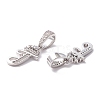 Eco-Friendly Brass Micro Pave Cubic Zirconia Pendants KK-K265-01P-T-2