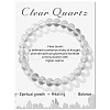 Synthetic Quartz Crystal Beaded Stretch Bracelets PW-WG7FE75-05-1-1