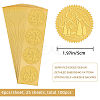 Plastic Self Adhesive Gold Foil Embossed Stickers DIY-WH0211-157-2