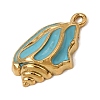 304 Stainless Steel Enamel Pendants SA-CBA7FC1-10G-01-2