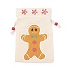 Christmas Theme Cotton Fabric Cloth Bag LS-ABAG-H104-A03-2