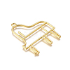 Zinc Alloy Open Back Bezel Pendants PALLOY-G274-06G-2