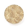 Texture Theme Roung Brass Stamp Head AJEW-M036-06E-G-2