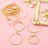 16Pcs 4 Size Brass Hoop Earring Findings KK-YW0001-95-5