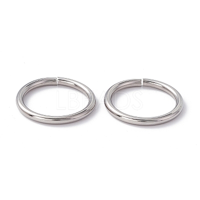 Non-Tarnish 304 Stainless Steel Open Jump Rings STAS-C040-01G-P-1