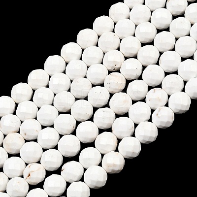 Natural Magnesite Beads Strands G-Z143-D01-8mm-1