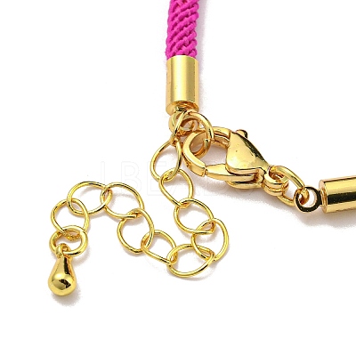 Nylon Cords Bracelet Makings Fit for Connector Charms AJEW-P116-02G-12-1